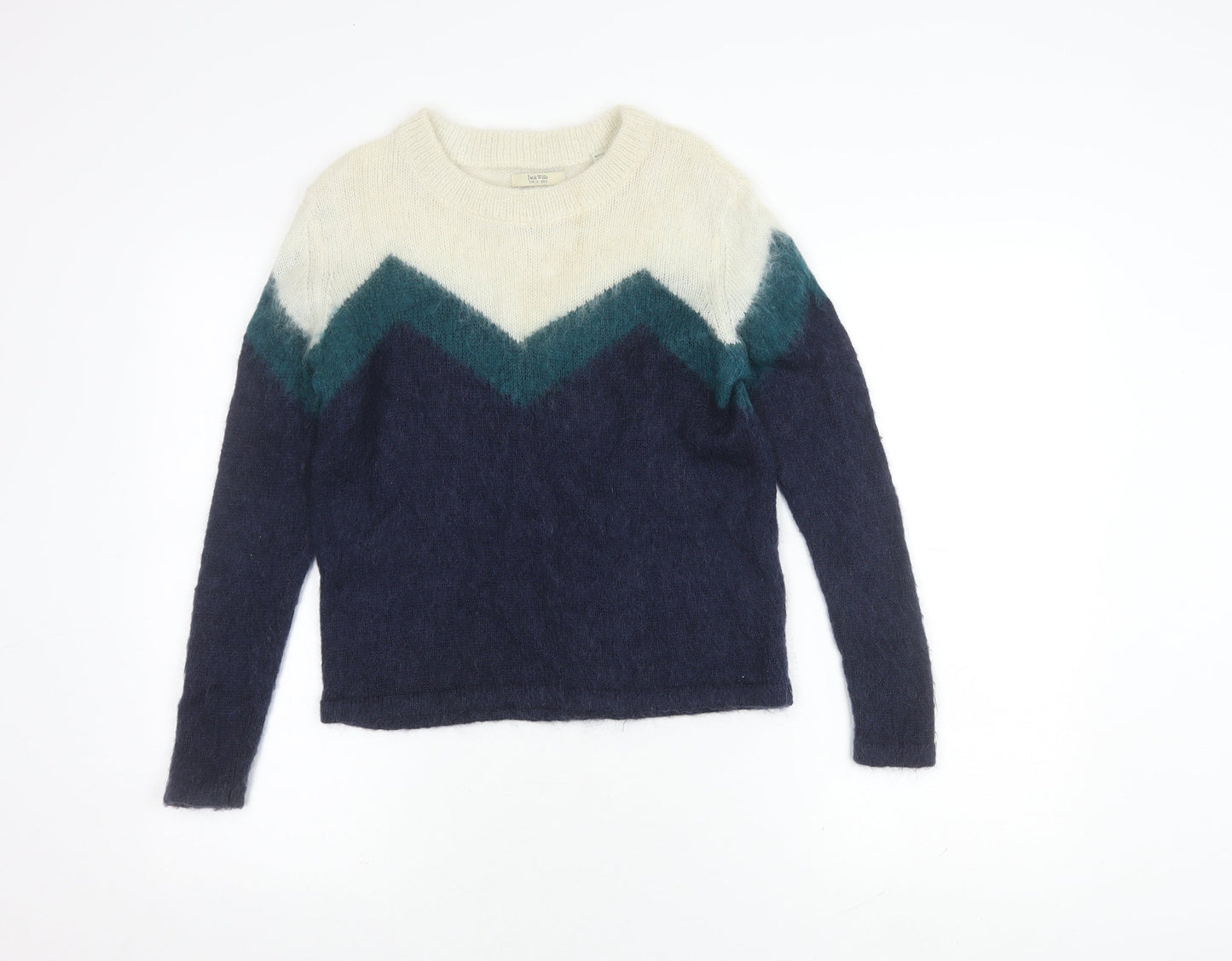 Jack Wills Women's Multicoloured Pullover Jumper Size 10