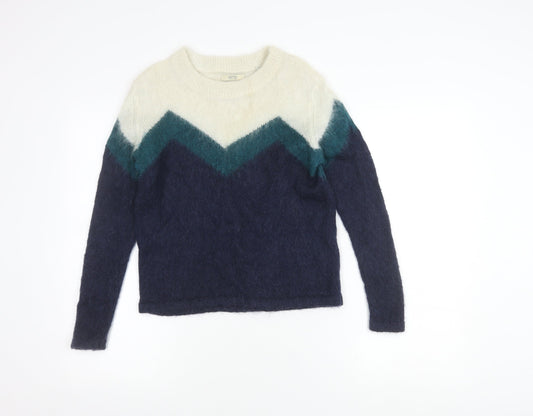 Jack Wills Women's Multicoloured Pullover Jumper Size 10