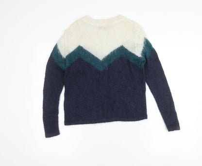 Jack Wills Women's Multicoloured Pullover Jumper Size 10