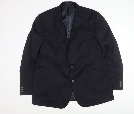 Mens UK Size 44 Pierre Cardin Regular Blue Suit Jacket