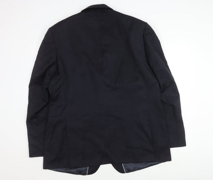 Mens UK Size 44 Pierre Cardin Regular Blue Suit Jacket