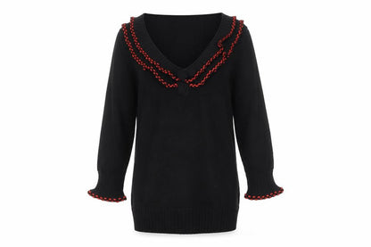 Chesca Women's Black V-Neck Jumper, Size 13