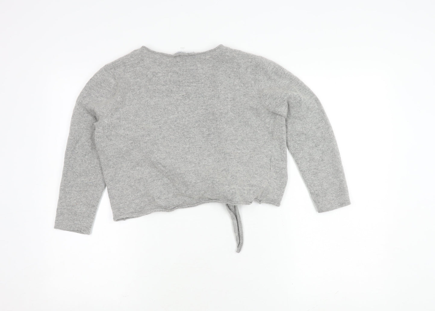 Womens UK Size 14 Laura Ashley Grey Cardigan Jumper