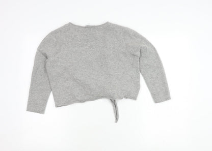 Womens UK Size 14 Laura Ashley Grey Cardigan Jumper