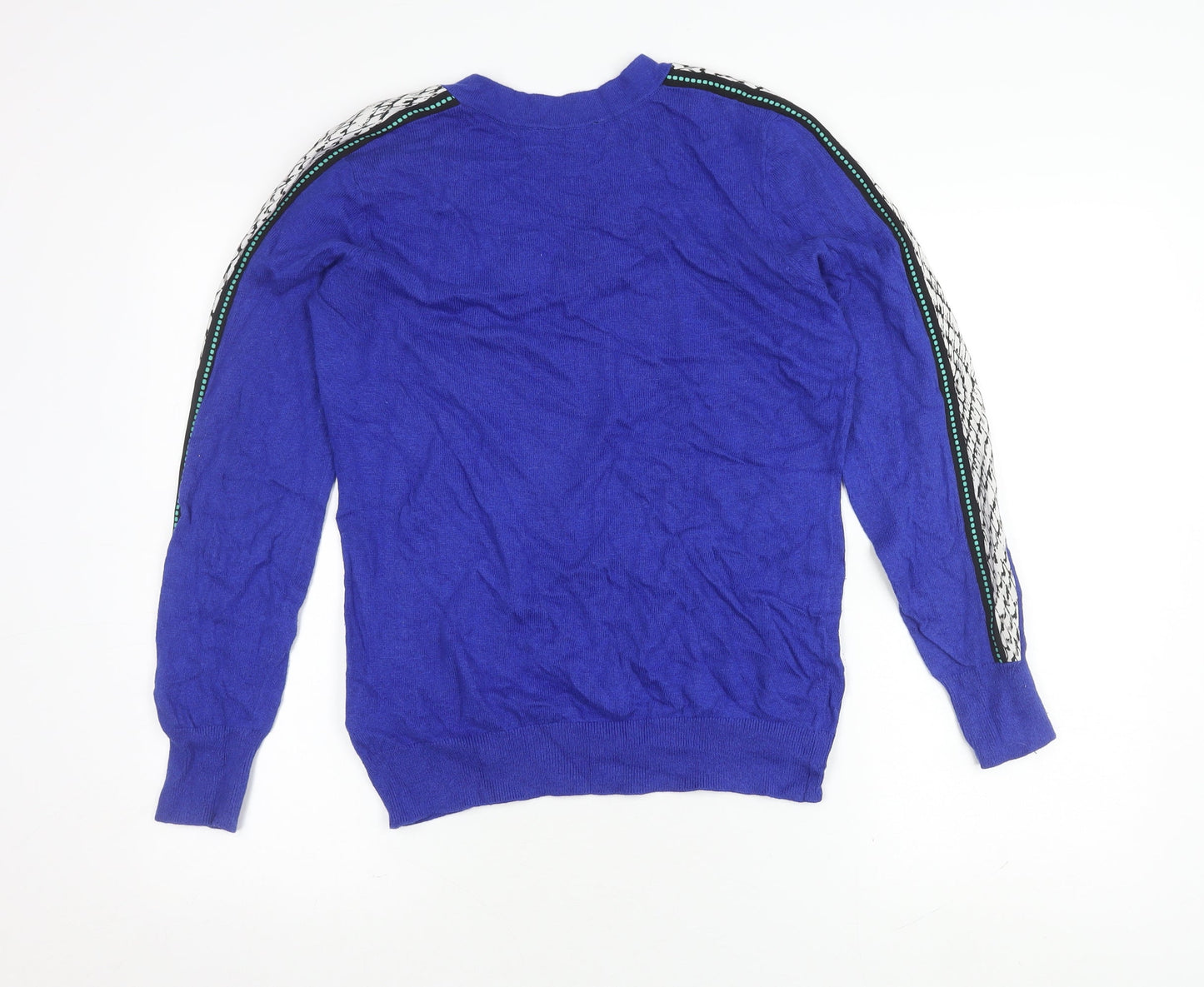 Womens UK Size M Mint Velvet Blue Pullover Jumper
