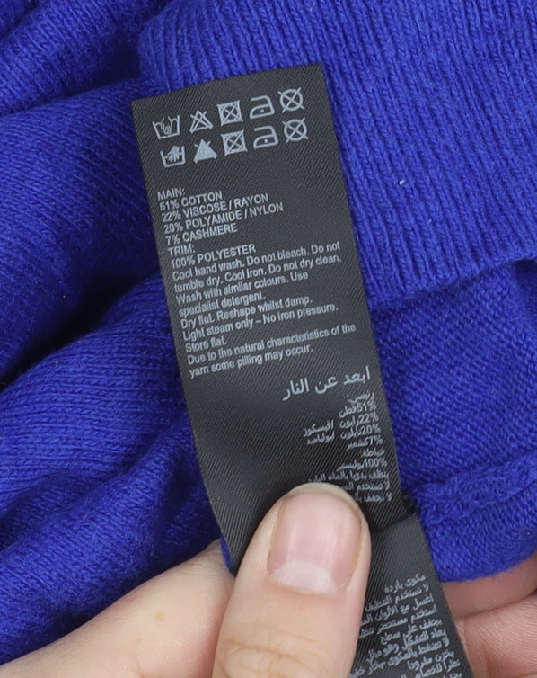 Womens UK Size M Mint Velvet Blue Pullover Jumper