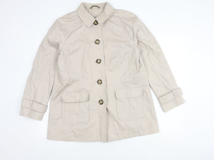 Womens UK Size 10 Viyella Beige Basic Jacket