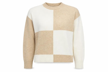 Womens UK Size 12 MNG Beige Pullover Jumper