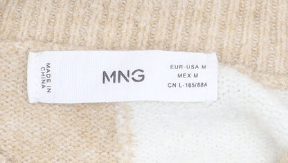 Womens UK Size 12 MNG Beige Pullover Jumper