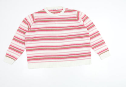Womens UK Size XL EWM Pure Classics Multicoloured Pullover Jumper
