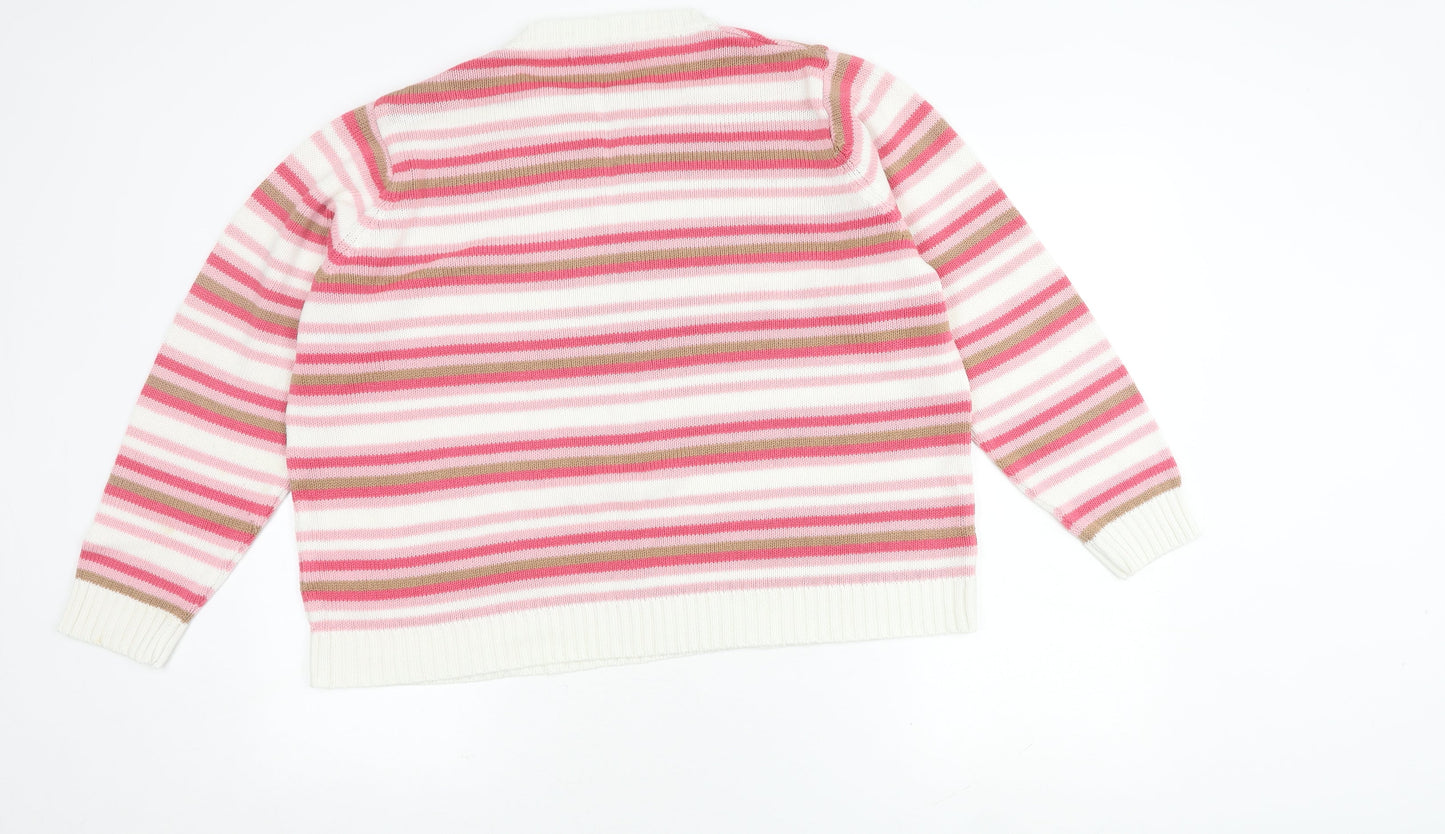 Womens UK Size XL EWM Pure Classics Multicoloured Pullover Jumper
