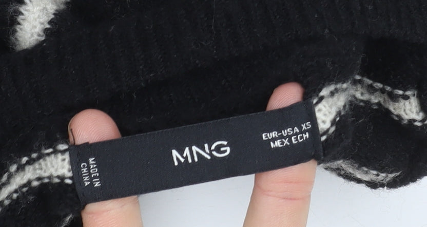 Womens UK Size XS MNG Black Pullover Jumper