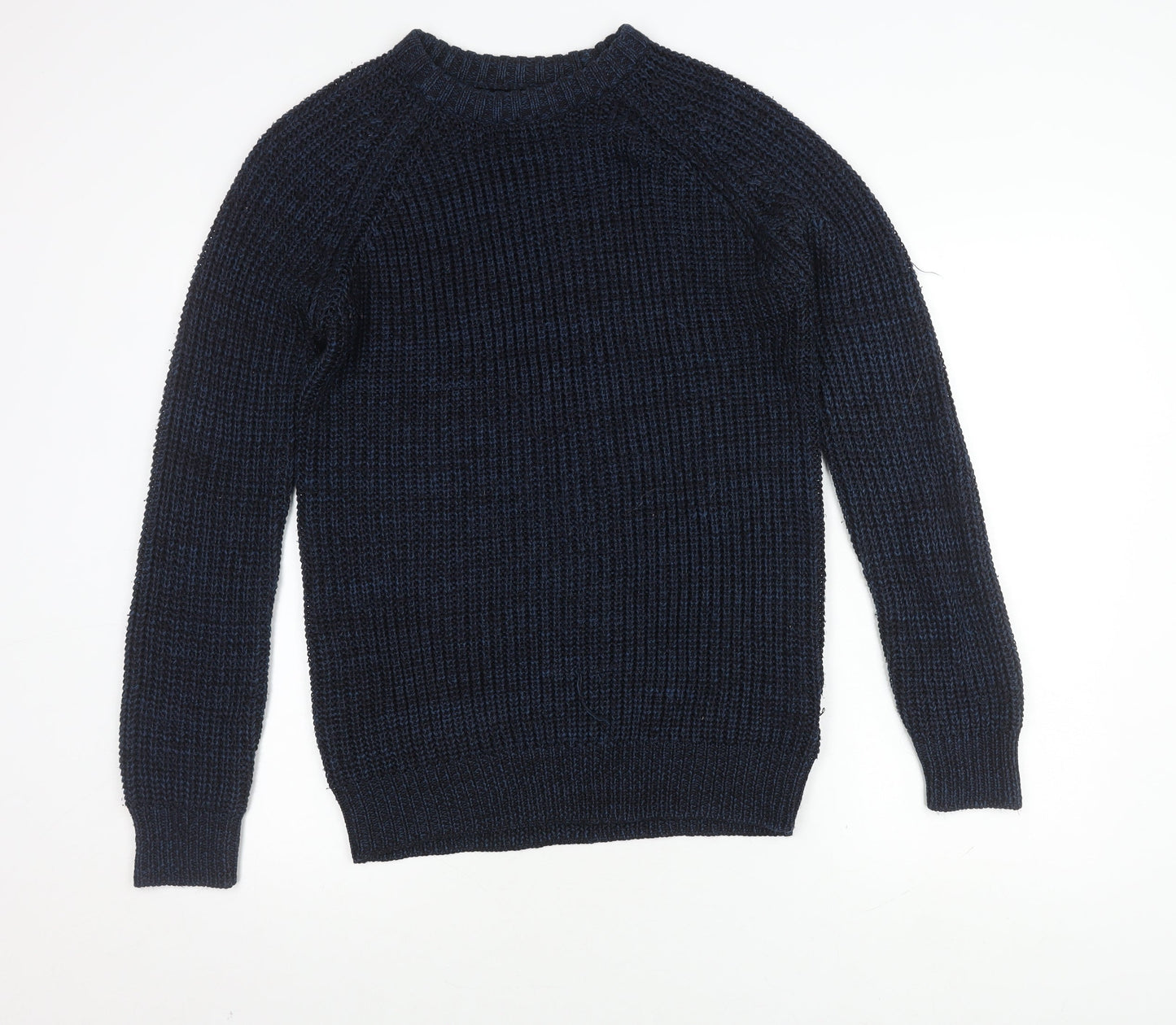 Brave Soul Men's Blue Pullover Jumper, Medium