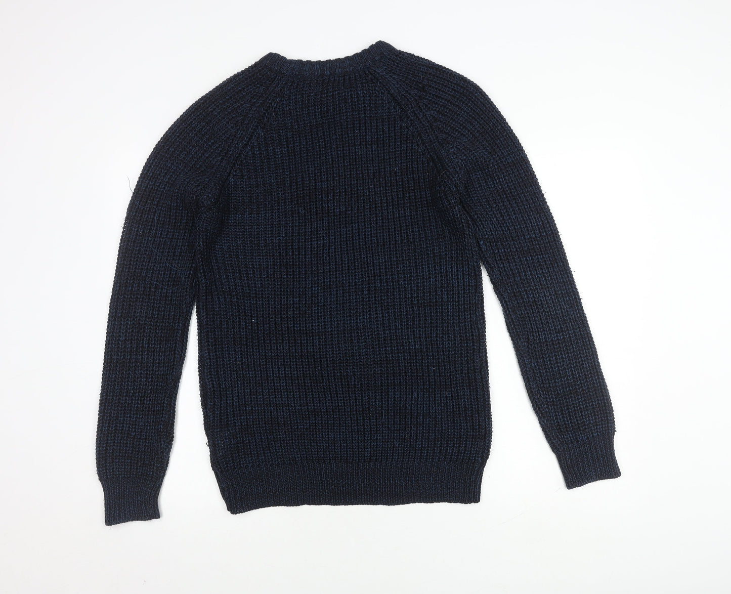 Brave Soul Men's Blue Pullover Jumper, Medium