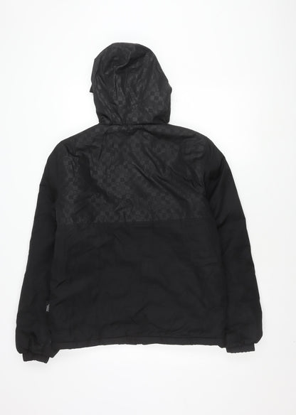 Unisex Adults UK Size XS Hot Fuz Black Puffer Jacket