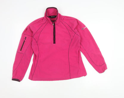 Berghaus Women's Pink Fleece Zip Hoodie Size 12
