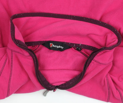 Berghaus Women's Pink Fleece Zip Hoodie Size 12