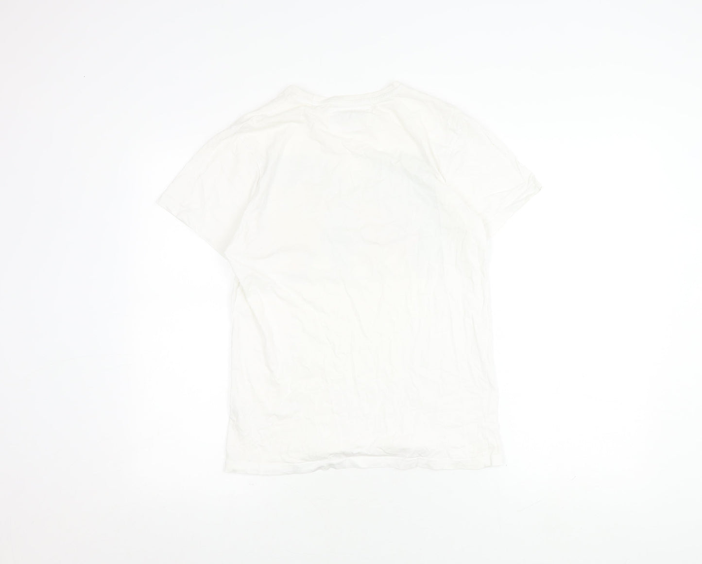 Sesame Street Mens White Medium Cartoon T-Shirt