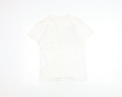 Sesame Street Mens White Medium Cartoon T-Shirt