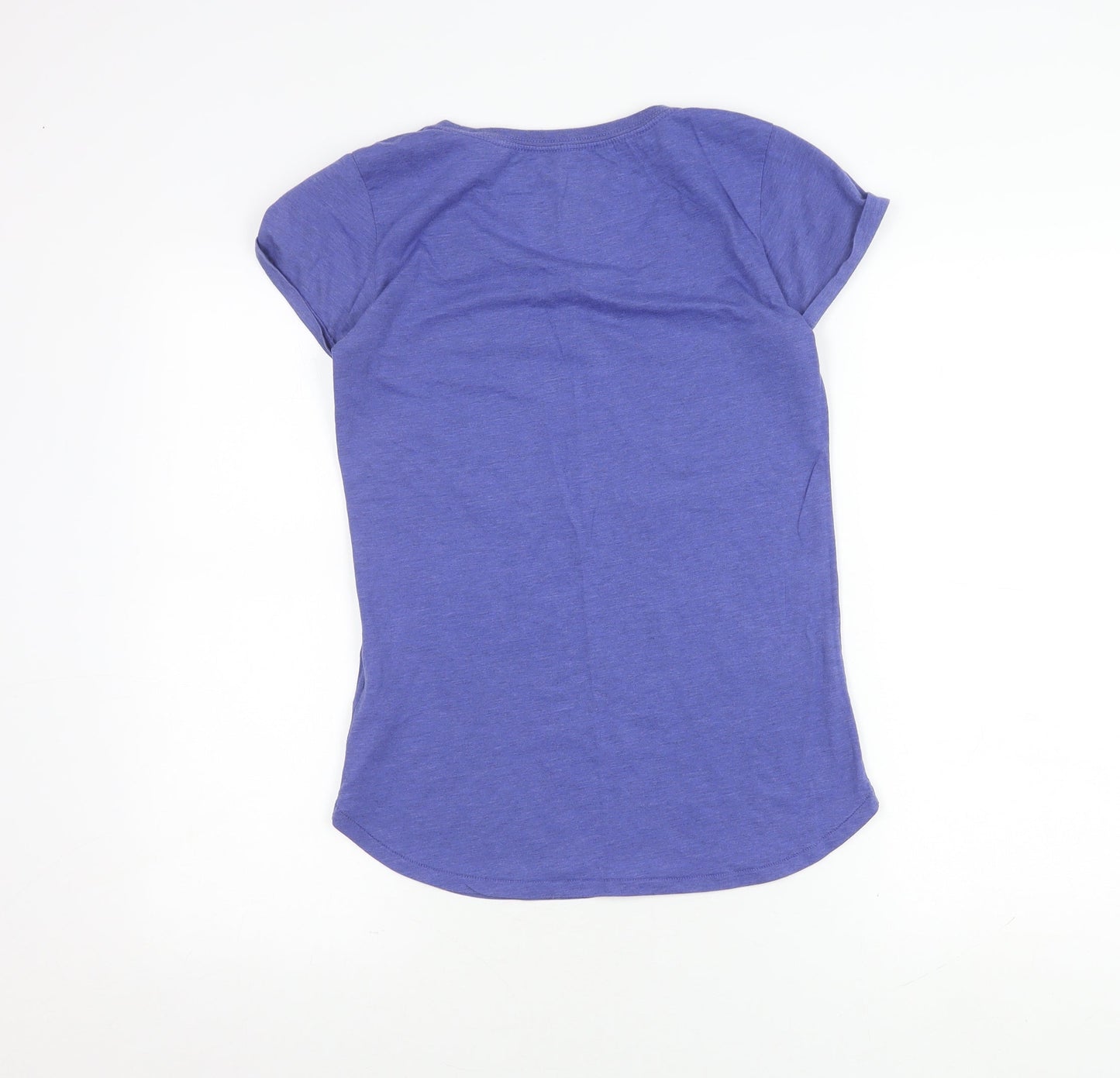 Womens UK Size S Nike Blue Basic T-Shirt