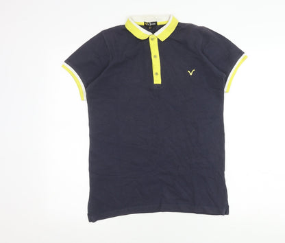 Voi Jeans Men's Blue Polo Shirt M Short Sleeve