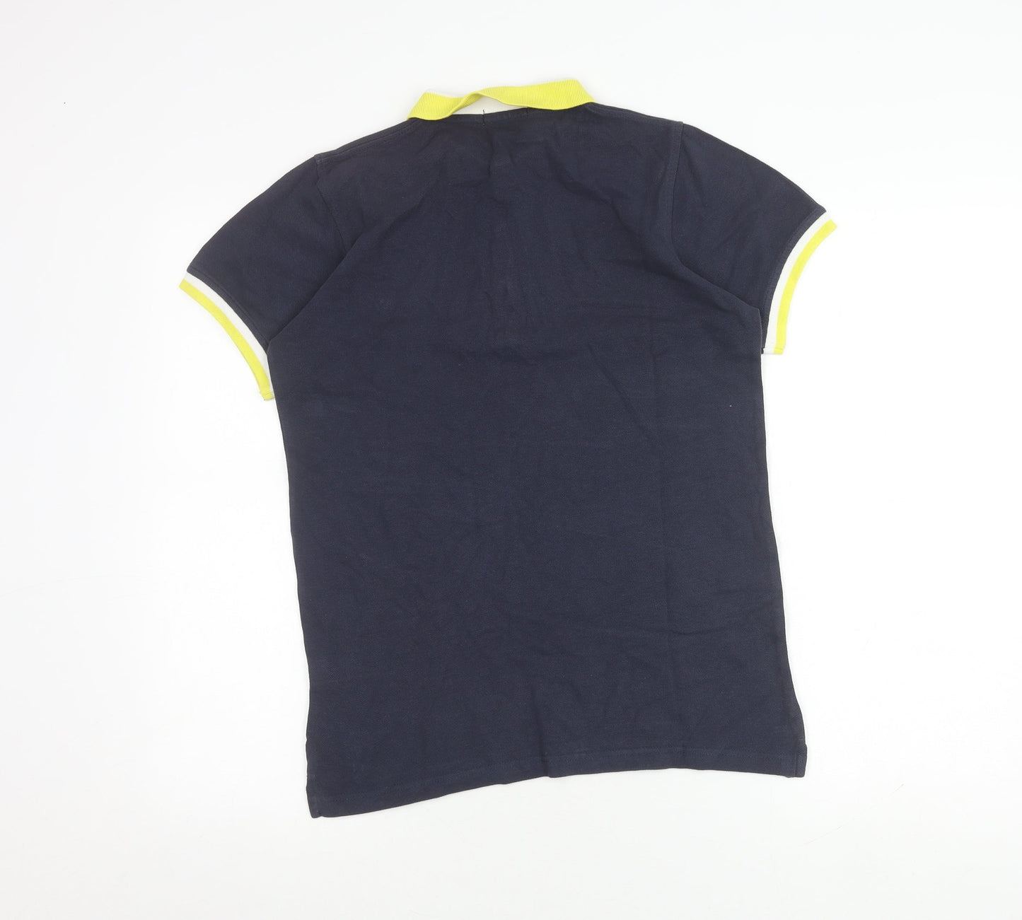 Voi Jeans Men's Blue Polo Shirt M Short Sleeve