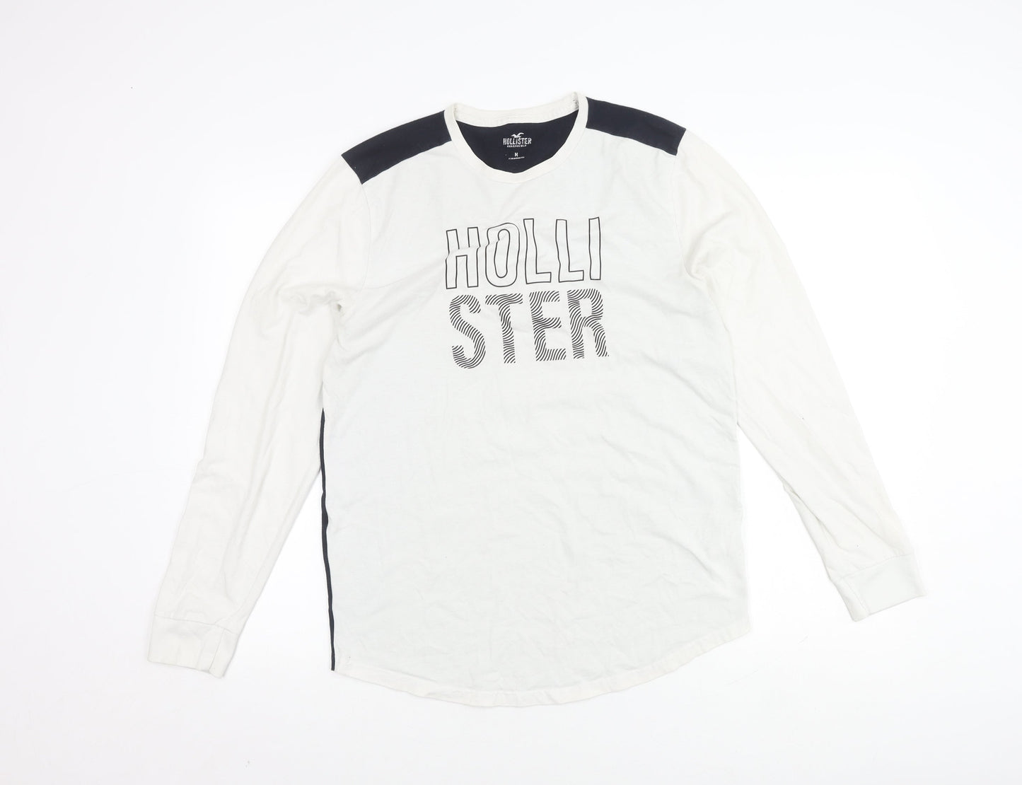Mens UK Size M Hollister White  T-Shirt