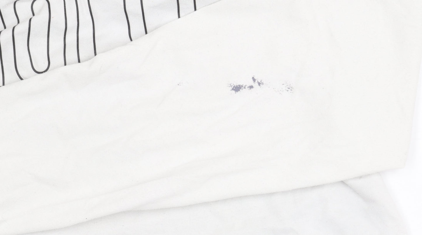 Mens UK Size M Hollister White  T-Shirt