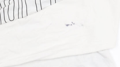 Mens UK Size M Hollister White  T-Shirt