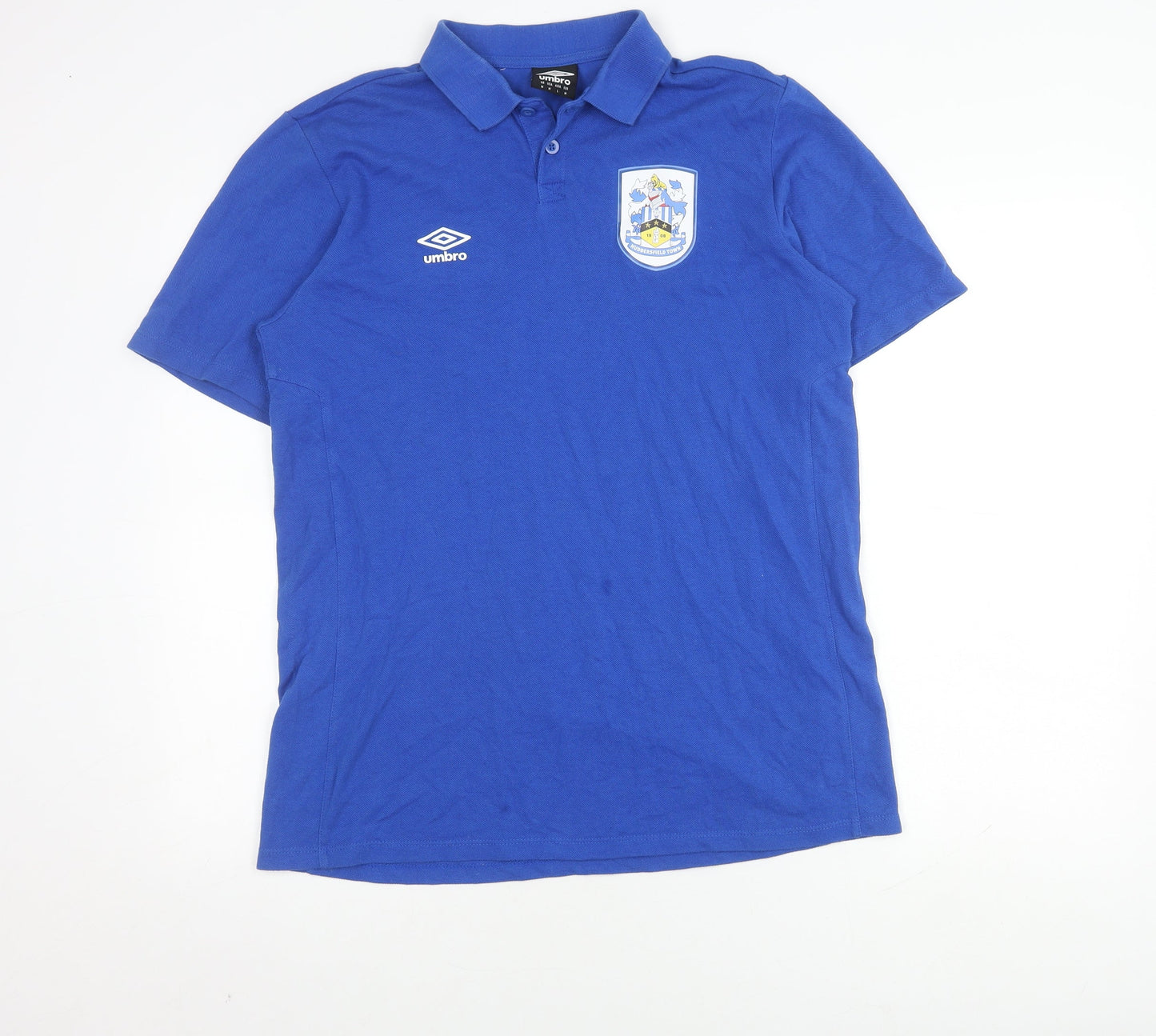 Umbro Men's Blue Short Sleeve Polo Shirt Medium