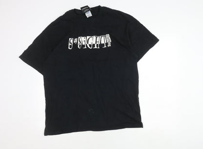S8 Clothing Men's Black XL Graphic T-Shirt Short Sleeve