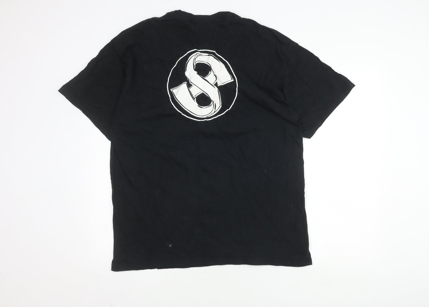 S8 Clothing Men's Black XL Graphic T-Shirt Short Sleeve