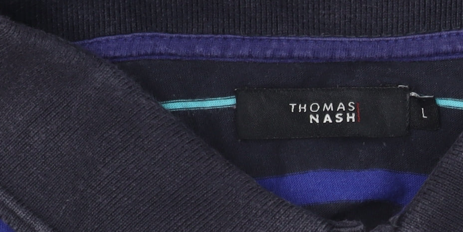 Mens UK Size L Thomas Nash Cotton Blend Polo Shirt