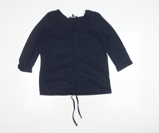Womens UK Size 14 NEXT Blue Tunic Blouse