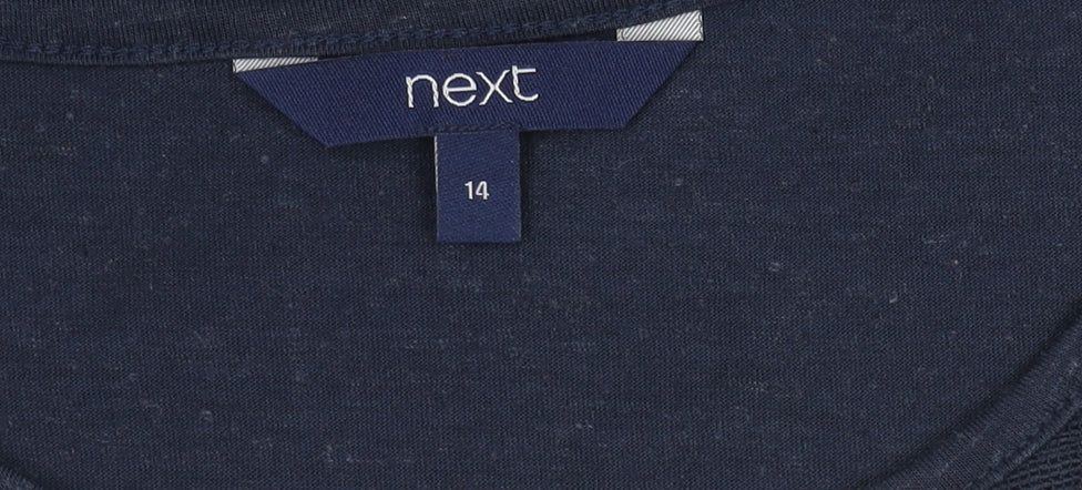 Womens UK Size 14 NEXT Blue Tunic Blouse