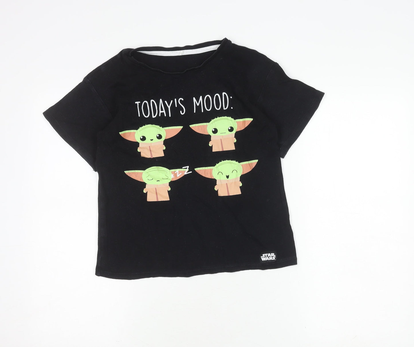 George Boys Black Star Wars T-Shirt 11-12 Years