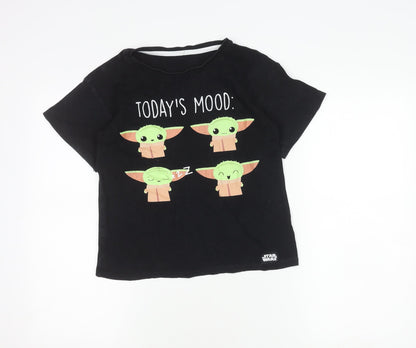 George Boys Black Star Wars T-Shirt 11-12 Years