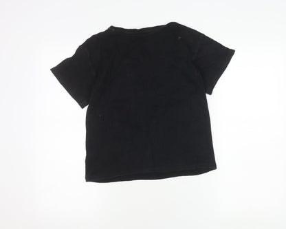 George Boys Black Star Wars T-Shirt 11-12 Years