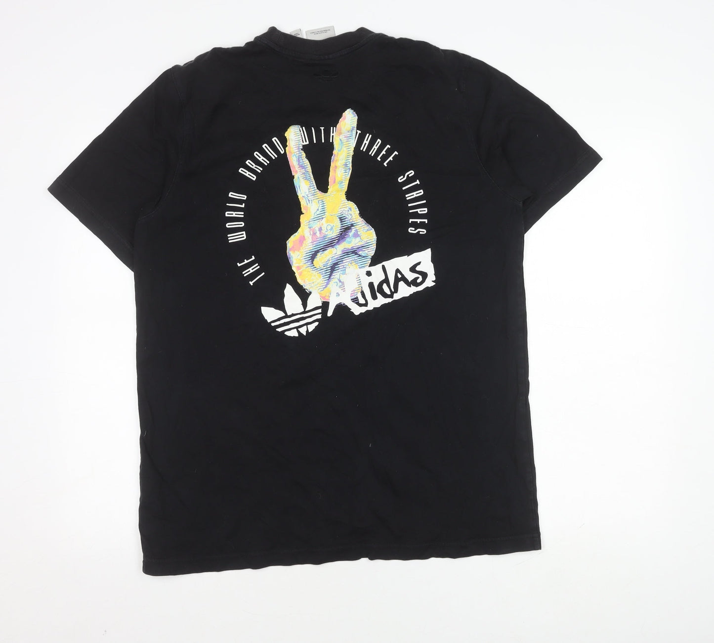 Adidas Black Men's Medium Graphic T-Shirt