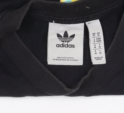 Adidas Black Men's Medium Graphic T-Shirt
