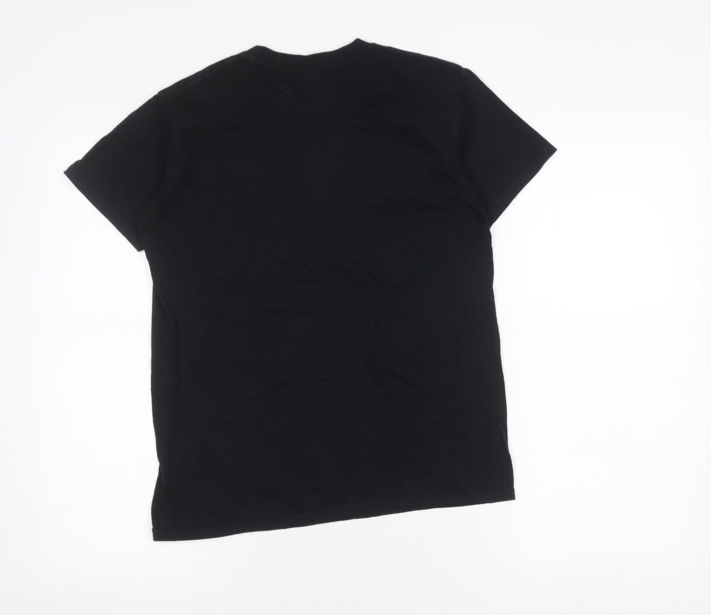 Mens UK Size S Gildan Black  T-Shirt
