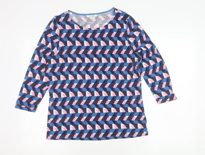 Womens UK Size 10 Boden Multicoloured Basic T-Shirt