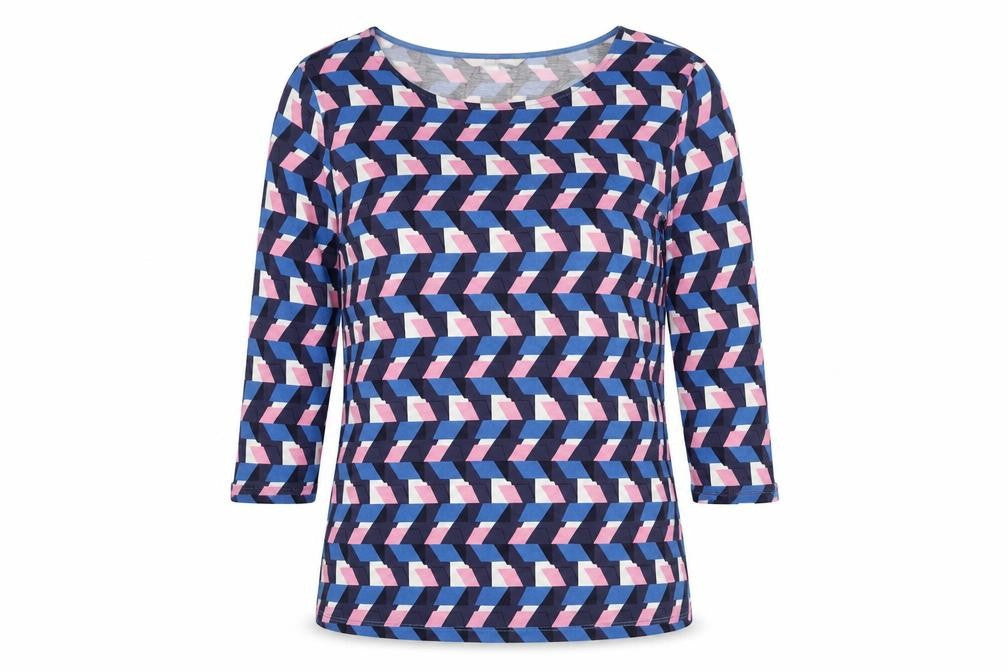 Womens UK Size 10 Boden Multicoloured Basic T-Shirt