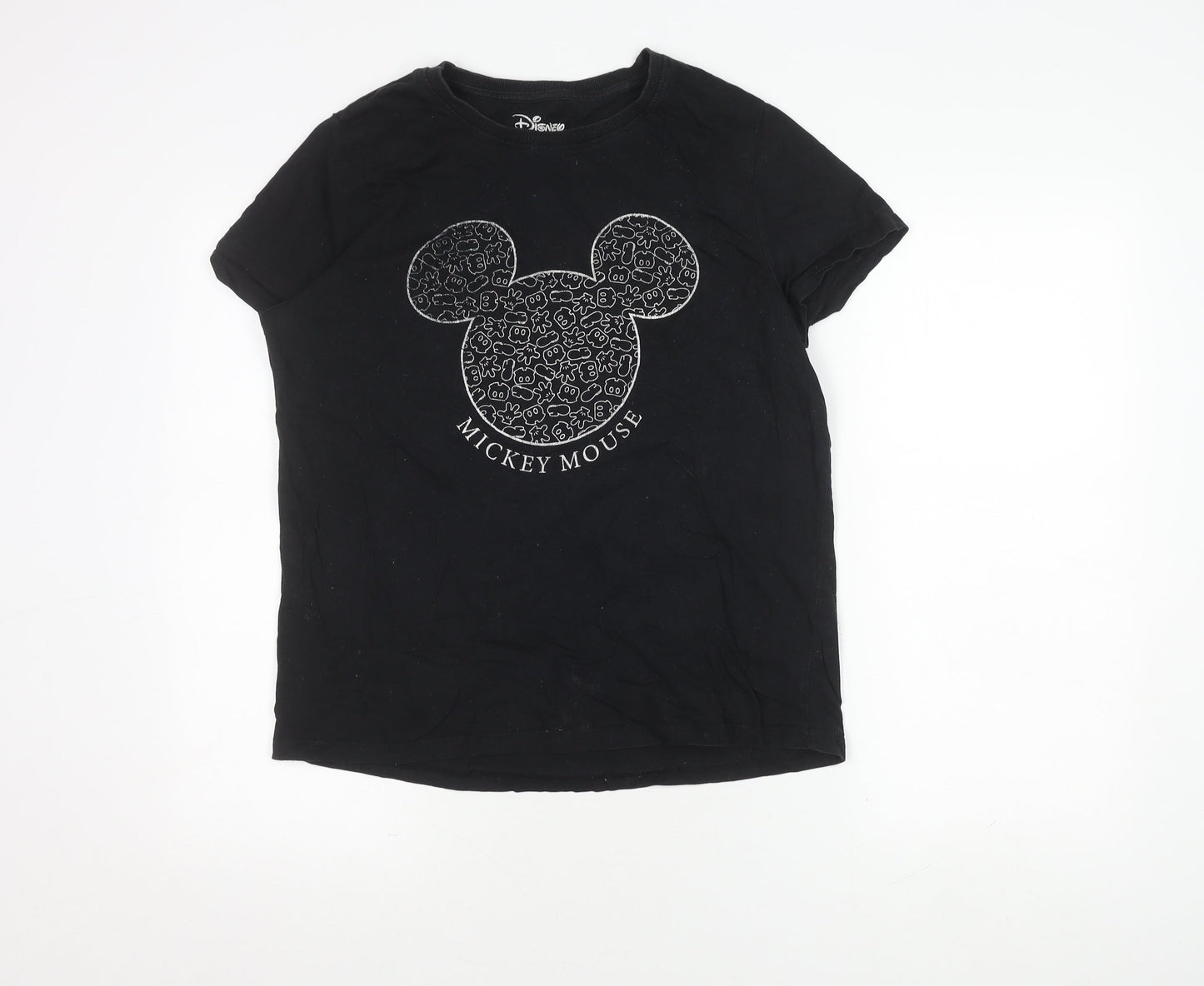 Womens UK Size M Disney Black  T-Shirt