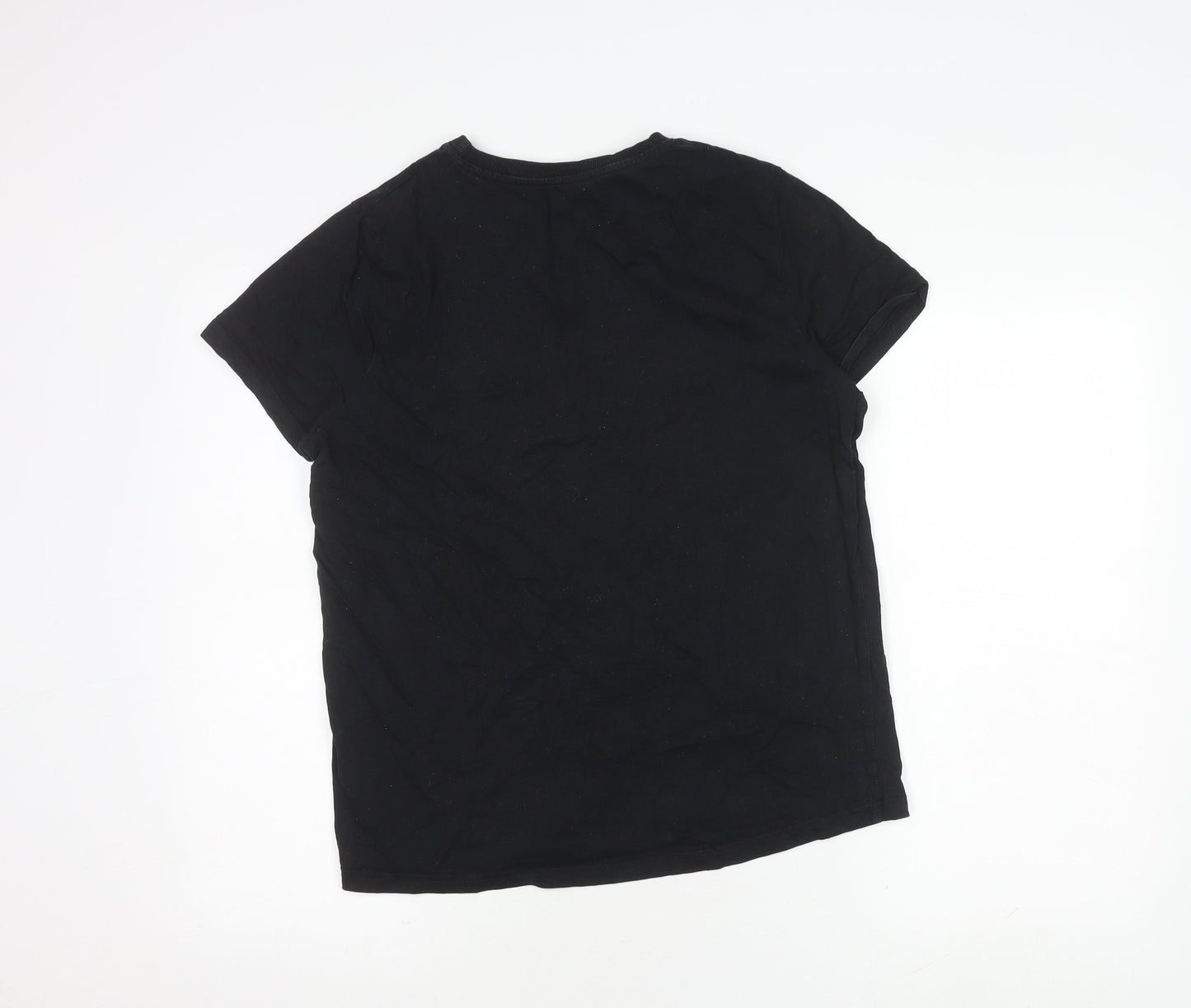 Womens UK Size M Disney Black  T-Shirt