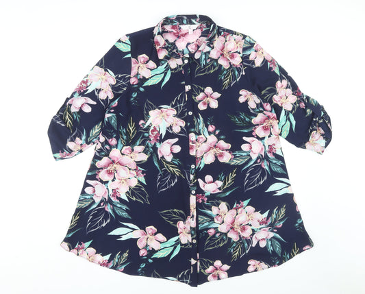 Womens UK Size 16 Julipa Multicoloured  Button-Up