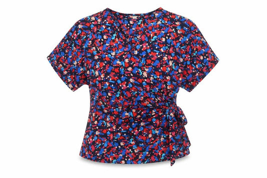 Womens UK Size 16 Monsoon Multicoloured Wrap Blouse