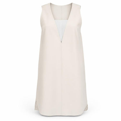Zara Basic Women's Beige Knee Length Sheath Dress