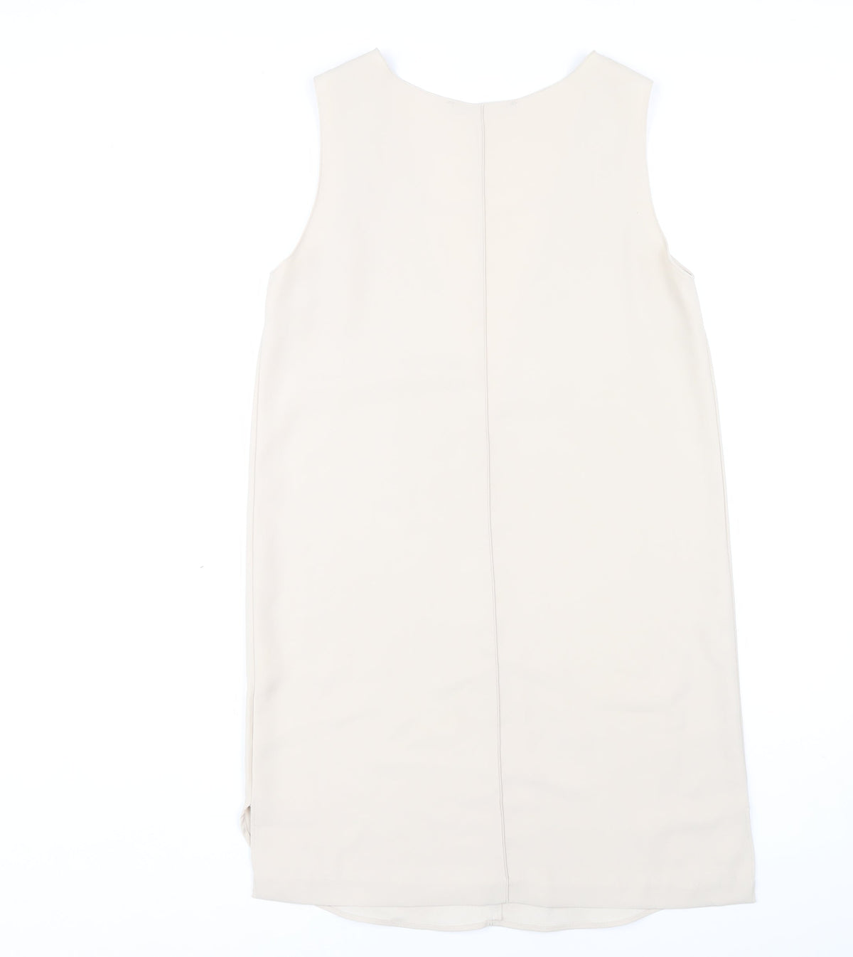 Zara Basic Women's Beige Knee Length Sheath Dress