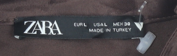 Womens UK Size L Zara Brown  Blouse